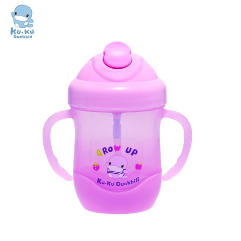 Bình uống nước ống hút có tay cầm KUKU