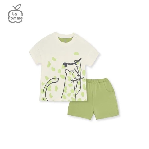 Bộ cộc tay La Pomme báo đốm tập tô