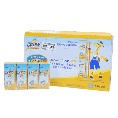Thùng sữa bột pha sẵn Abbot Grow Gold hương vani (từ 1 tuổi) - Thùng 48 hộp