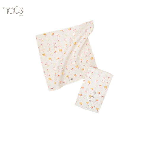 Set 5 khăn sữa chó mèo hồng