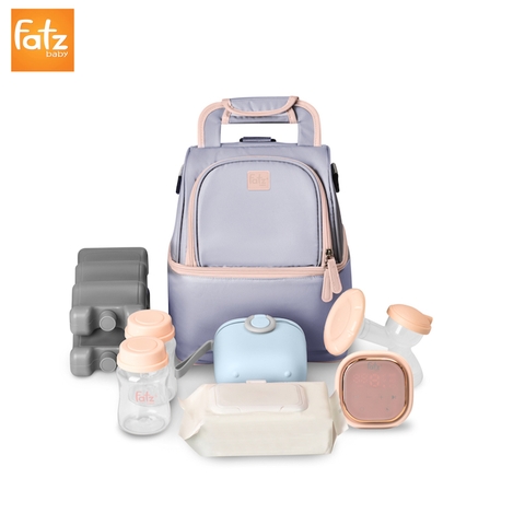 Ba lô bỉm sữa kết hợp túi bảo quản bình sữa Fatz Baby Pumpfit