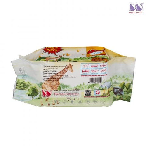 Khăn ướt em bé Akari Khủng Long, không mùi (100 + 30 tờ)