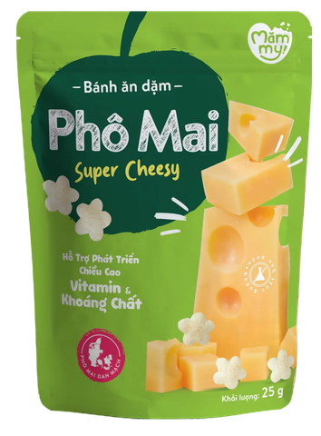 Bánh ăn dặm Mămmy vị phô mai -25g (Bé từ 6 tháng)