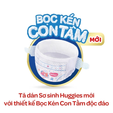 Miếng lót sơ sinh Huggies Dry size Newborn 1 64 + 6 miếng (cho bé dưới 5kg)