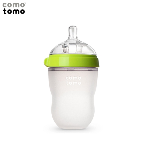 Bình sữa silicone Comotomo 250ml - Xanh