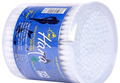 Tăm bông trẻ em thân nhựa Hana (200 cây)