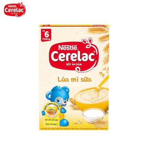Bột ăn dặm Nestlé Cerelac lúa mì sữa - 200g (từ 6 tháng)