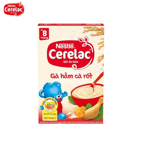 Bột ăn dặm Nestlé Cerelac vị gà hầm cà rốt - 200g (từ 8 tháng)