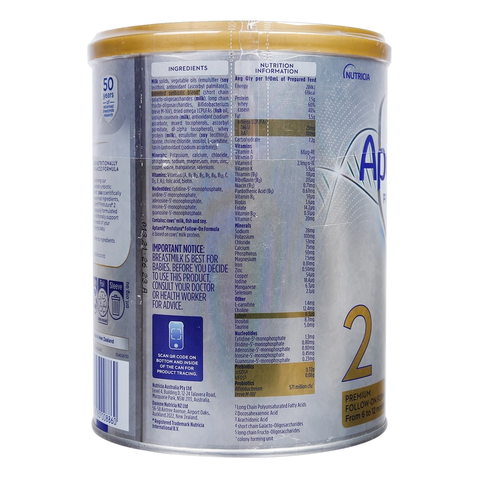 Sữa Aptamil Profutura Úc lon bạc số 2 - 900g (6-12 tháng)
