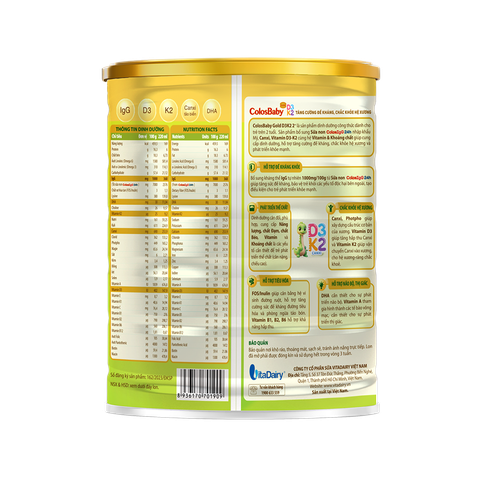 Sữa Colosbaby D3K2 2+ (Trên 2 tuổi) - 800g