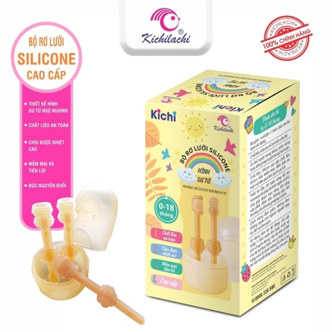 Tưa lưỡi silicone cho bé Kichilachi