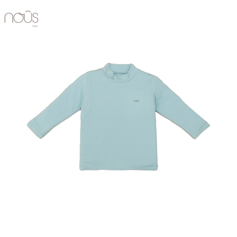 Áo cổ lọ 3cm xanh đậm