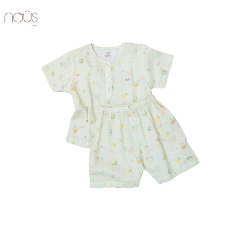 Bộ cộc xô xanh lá gấu ôm dưa