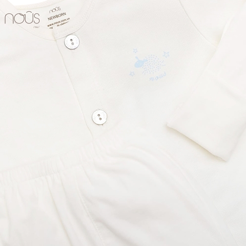 Bộ cài thẳng dài trắng hình cừu size Newborn (dành cho bé sơ sinh dưới 3.8Kg)