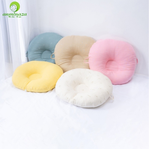 Gối chống trào ngược vải sợi tre bông Microfiber Anminaza cao cấp 80x80cm