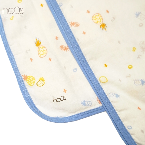 Khăn xô 1 lớp trắng hình trái thơm