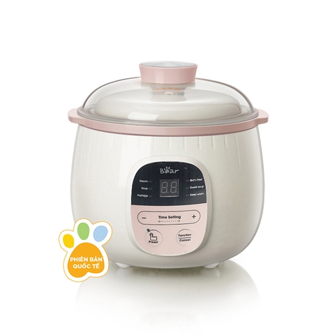 Nồi nấu cháo chậm Bear phiên bản quốc tế - 0,8 lít