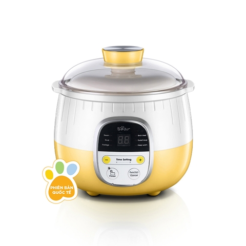 Nồi nấu cháo chậm Bear phiên bản quốc tế - 0,8 lít