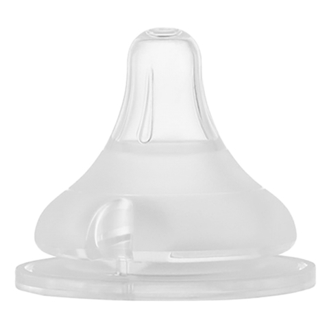 Set 2 núm ty bình sữa Moyuum số 1 (sơ sinh đến 2 tháng, cắt 1 lỗ tròn)