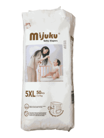 Tã quần Mijuku Size 5XL - 50 Miếng (trên 27kg)