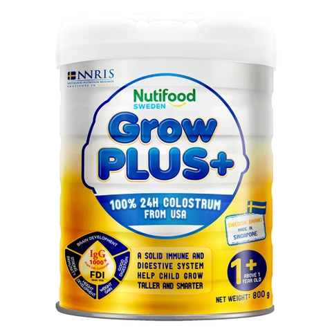 Sữa bột Nutifood GrowPLUS+ vàng sữa non 800g (Trên 1 tuổi)