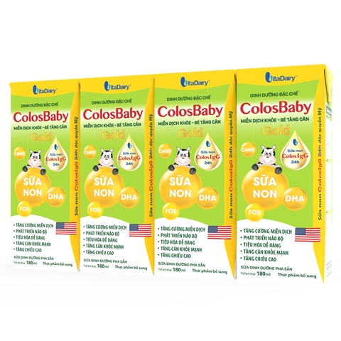 Lốc sữa bột pha sẵn Colosbaby Gold (từ 1 tuổi) - Lốc 4 hộp