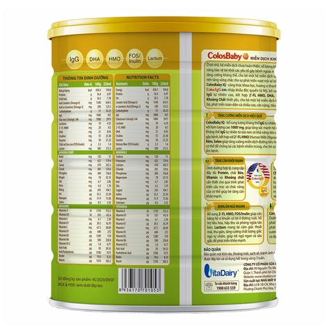 Sữa ColosBaby IQ Gold 1+ (1  – 2 tuổi)