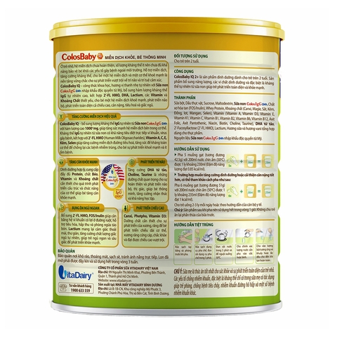 Sữa ColosBaby IQ Gold 2+ (trên 2 tuổi)
