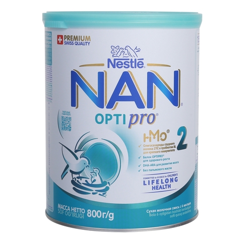 Sữa bột Nan Nga Optipro 2 - 800g - Dành cho bé 6-12 tháng