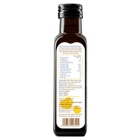 Dầu chiên xào cho bé Mămmy - 100ml (Bé từ 6 tháng)