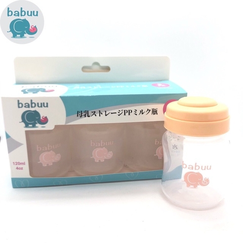 Set 3 bình trữ sữa Babuu
