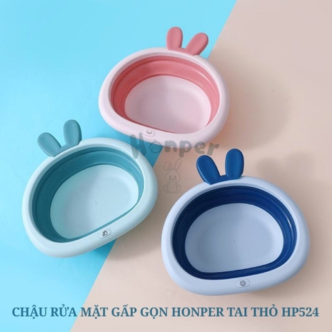 Chậu rửa mặt gấp gọn Honper tai thỏ HP524
