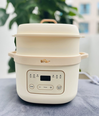 Nồi nấu chậm Bear 1.6L- Bản Tiếng việt- Bảo hành 18 tháng (SB-NNC16)