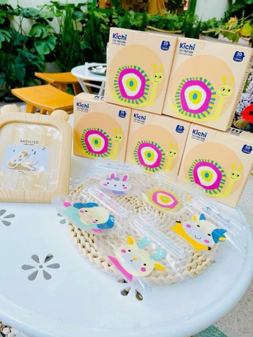 Túi trữ sữa cảm biên nhiệt plus Kichilachi, có vòi (30 túi, 120ml)