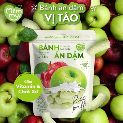 Bánh ăn dặm Mămmy vị táo -25g (Bé từ 6 tháng)