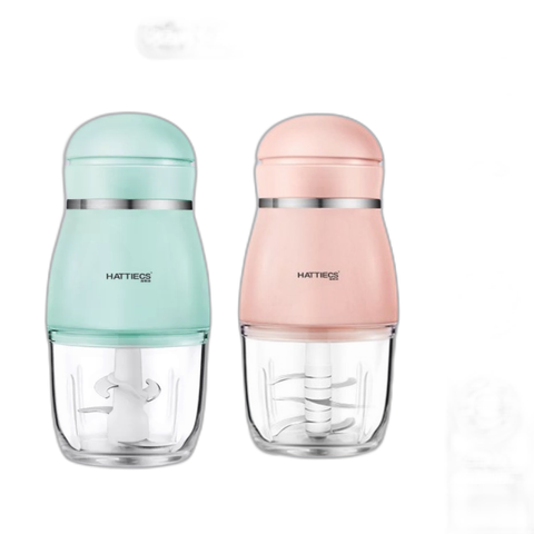 Máy xay cầm tay đa năng Hattiecs cao cấp 6 lưỡi dao 300ml