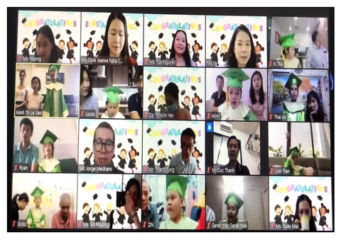 LỄ TỐT NGHIỆP TRỰC TUYẾN CỦA LỚP LÁ VÀ LỚP 5 NĂM HỌC 2020-2021