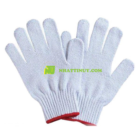 Găng tay poly (Găng tay VN - len Poly 50gr)