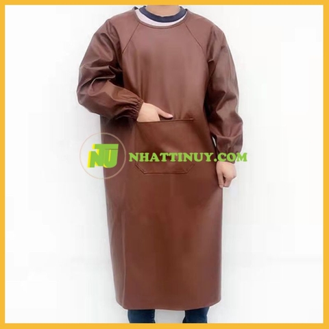 Tạp dề da dài tay không thấm nước Rodo TD-01