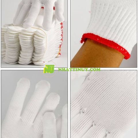 Găng tay poly (Găng tay VN - len Poly 50gr)