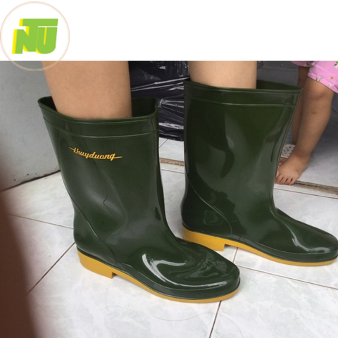 Ủng TD 284 xanh rêu đế vàng