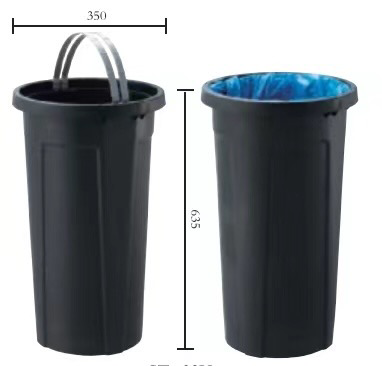 Thùng rác ngoài trời kiểu Hồng Kông GPX-110D