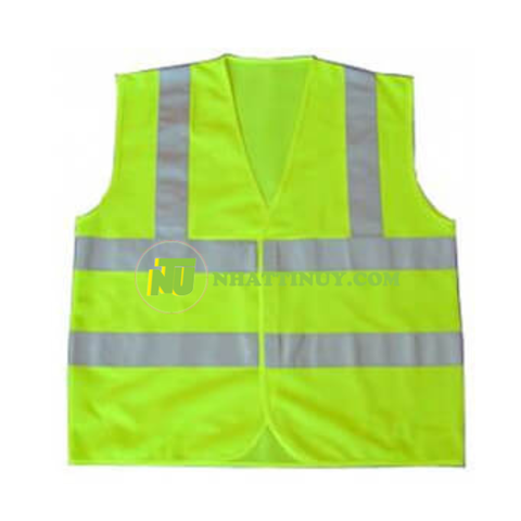 Áo phản quang lưới mềm xanh xám viền đen