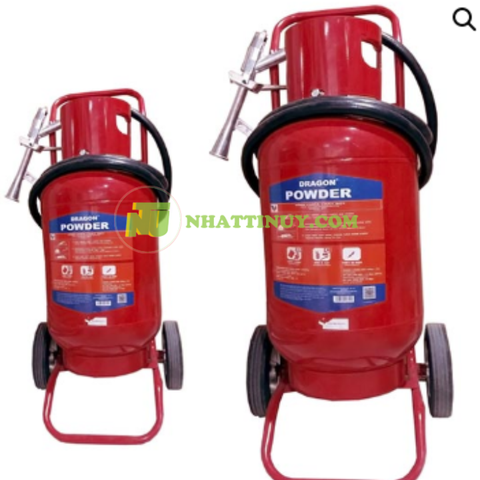 Xe đẩy chữa cháy Dragon bột ABC MFZ35 35kg có tem KĐ