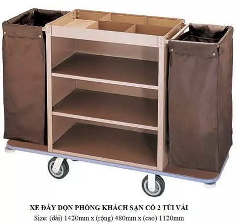 Xe dọn phòng 2 túi NTU-21