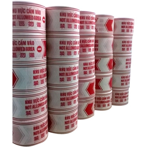 Cuộn rào cản trắng đỏ