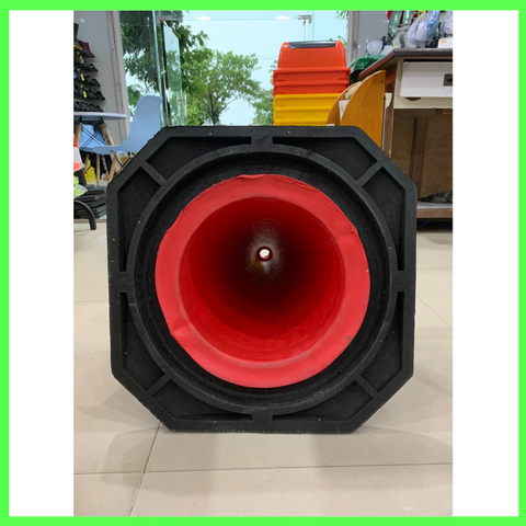 Chóp giao thông đỏ Eva Rodo 3 vòng phản quang trắng 90cm