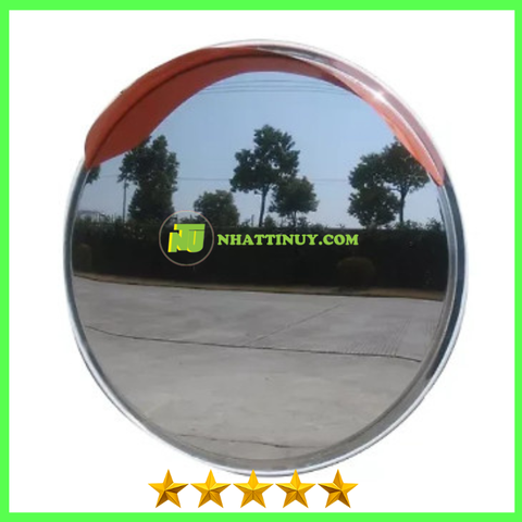 Gương cầu lồi giao thông gắn trên đường bộ