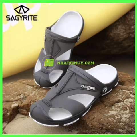 Giày nhựa dẻo bít mũi đi mưa nam