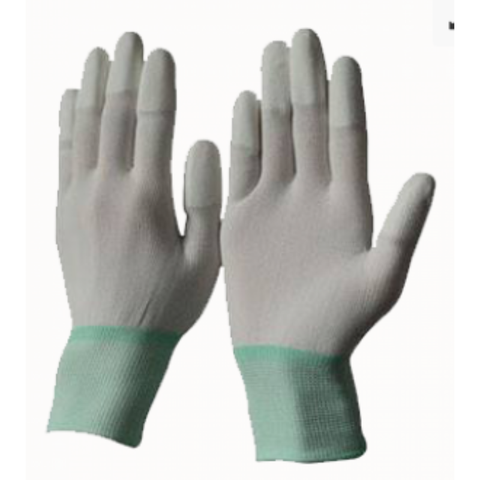 Găng tay phủ PU ngón xám